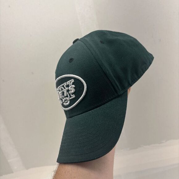 New York Jets Adult Ball Cap Hat NFL Team Apparel Hook & Loop One Size Fits All - Picture 5 of 5